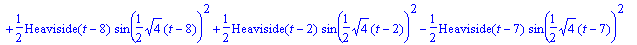 sol3 := y(t) = 1/2*Heaviside(t-4)*sin(1/2*sqrt(4)*(...