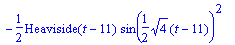 sol3 := y(t) = 1/2*Heaviside(t-4)*sin(1/2*sqrt(4)*(...