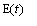 E(t)