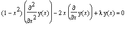 (1-x^2)*diff(y(x),`$`(x,2))-2*x*diff(y(x),x)+lambda...