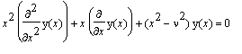 x^2*diff(y(x),`$`(x,2))+x*diff(y(x),x)+(x^2-nu^2)*y...