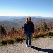 DSC 2042  Teagan at Clingman's Dome