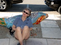 DSC 4700  Linda resting on an iguana