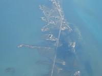 IMG 1105  The Florida Keys from 40,000 feet; Fat Deer Key at the bottom and Grassy Key at top