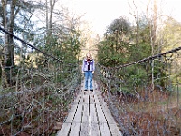DSC 0108  Suspension bridge over Cane Creek