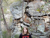 DSC 0155  Teagan at RockyPoint on the Overlook Trail