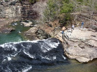 IMG 2581  Cane Creek Cascades seen from the suspension bridge