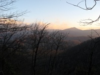 IMG 2708  View from the Laurel Falls Trail at dusk