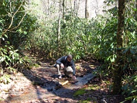 IMG 2795  Richard working on the trail