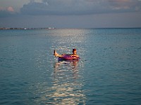 DSC 1455  Linda floating in the Caribbean
