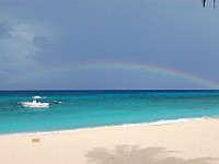 DSC 1511  A rainbow viewed from the beach at The Anchorage