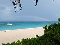 DSC 1513  A rainbow viewed from the beach at The Anchorage