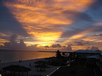 IMG 3461  Sunset viewed from the condo window