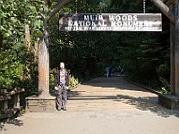 DSC 2175  Teagan at the Muir Woods entrance : flowers