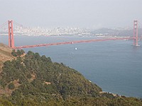DSC 2277  The Golden Gate Bridge seen from the Marin Headlands : flowers