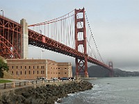 DSC 2380  The Golden Gate Bridge seen from Fort Point : flowers