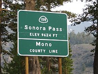 IMG 4569  Sonora Pass sign : flowers
