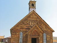IMG 4610  One of the churches in Bodie : flowers