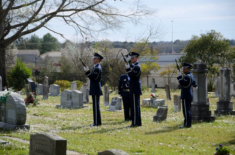 DSC_8356.jpg - A three-voley solute at the graveside service at Clinton Cemetery