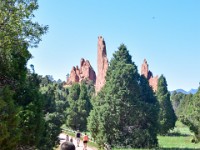 DSC 0142  Derek pushing a stroller at the Garden of the Gods : Derek