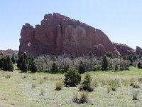 DSC 0181  Panarama from the west showing North Gateway Rock, South Gateway Rock, Gray Rock, Cathedral Spires, Three Graces, and more