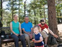 DSC 1957  Helen Hunt Falls : Derek, Eleanor, Richard, Teagan