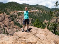 DSC 2014  Teagan at Inspiration Point at Seven Falls : Inspiration Point, Teagan