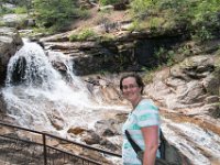 DSC 2036  And Jenni at Midnight Falls (near Seven Falls) : Jenni, Midnight Falls, waterfall