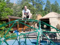 DSC 2118  Teagan reliving her youth, most of which was spent off the ground : Derek, Eleanor, Teagan