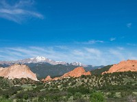 DSC 2269  View of central garden of Garden of the Gods from the Visitor Center : Garden of the Gods, Pikes Peak