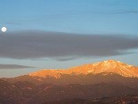 DSC 2329  View from house of Pikes Peak at first light