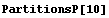 PartitionsP[10]