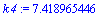 k4 := 7.418965446