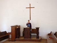DSC 0767  Teagan delivering a sermon in the Methodist Church