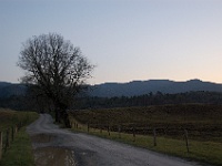 DSC 0906  A view to the south along Hyatt Lane in Cades Cove at dusk