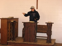 IMG 2899  Richard at the pulpit in the Methodist Church in Cades Cove
