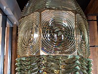 DSC 2098  Fresnel lens from old lighthouse in the Maritime Museum : flowers