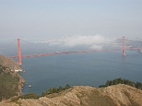 DSC 2278  The Golden Gate Bridge seen from the Marin Headlands : flowers